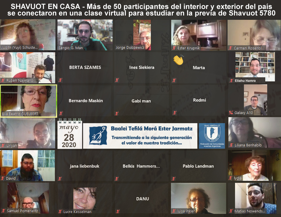 Shavuot en casa 5780